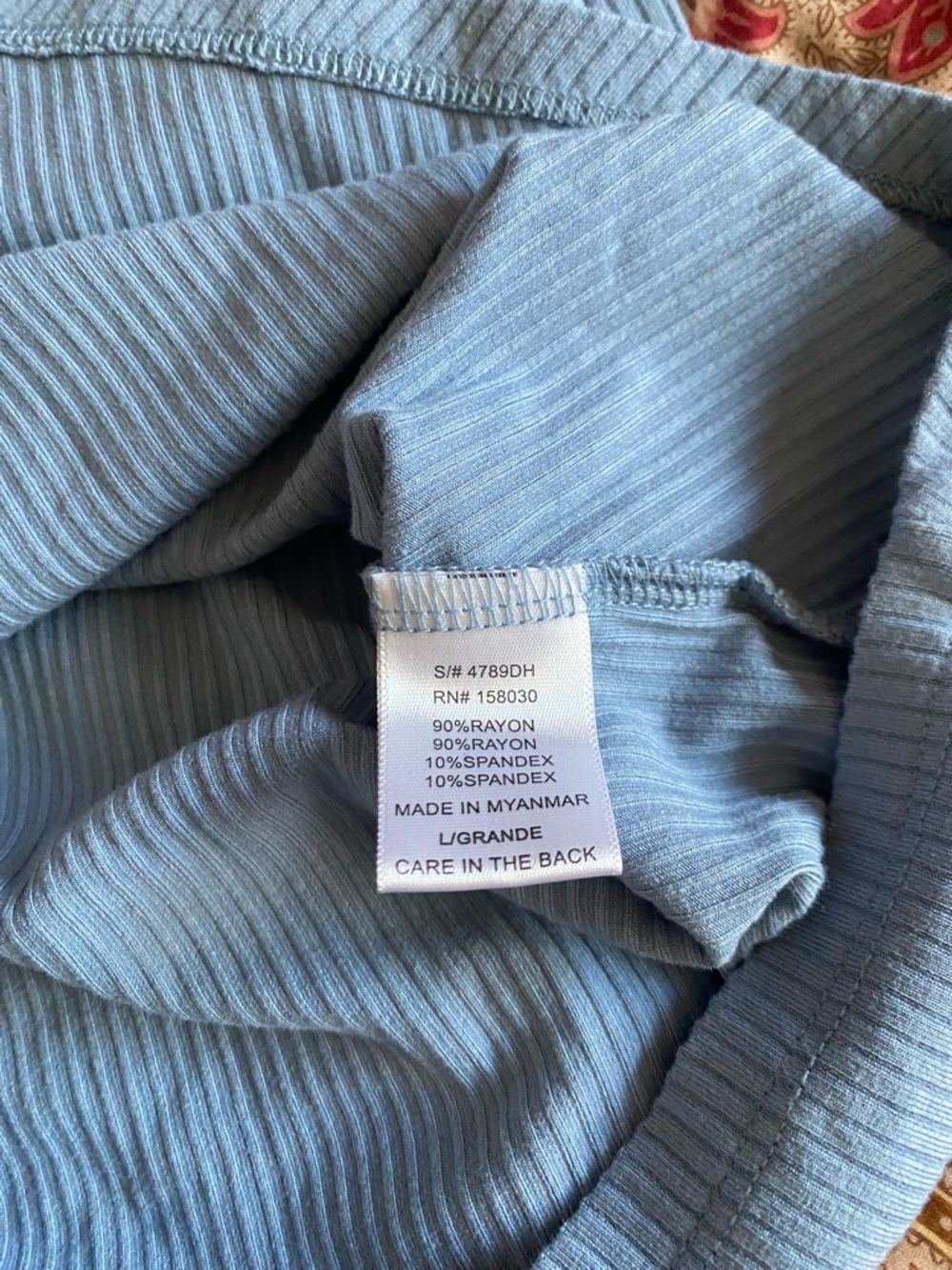 Love Tree Light Blue Button-Front Ruched Collared Women’s Dress size Large - Picture 3 of 4